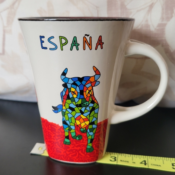 Ole Mosaic España Bull Mug with Spoon - Picture 7 of 9
